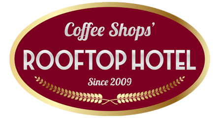 The Coffee Shop Rooftop Hotel and Restaurant Logo. 