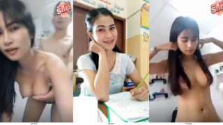 คลิปหลุด ทางบ้าน ครูเตย ครูสาวขี้เงี่ยนสอนภาษาไทยนัดเย็ดกับลูกศิษย์ตัวเองเสียวในบ้านพักครูโดนกระเด้าหีครางรัวๆอยากมีครูแบบนี้มาสอนบ้างจังเลย